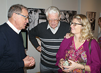 Björn Jonson och Torgil Möller med dennes dotter Ragnhild